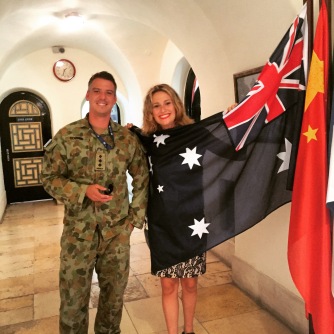 Ed from the Australian Army and I at the UNTSO