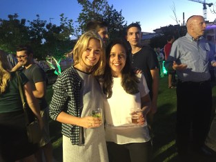 Yael (the organiser of the event from JVP) and I at the